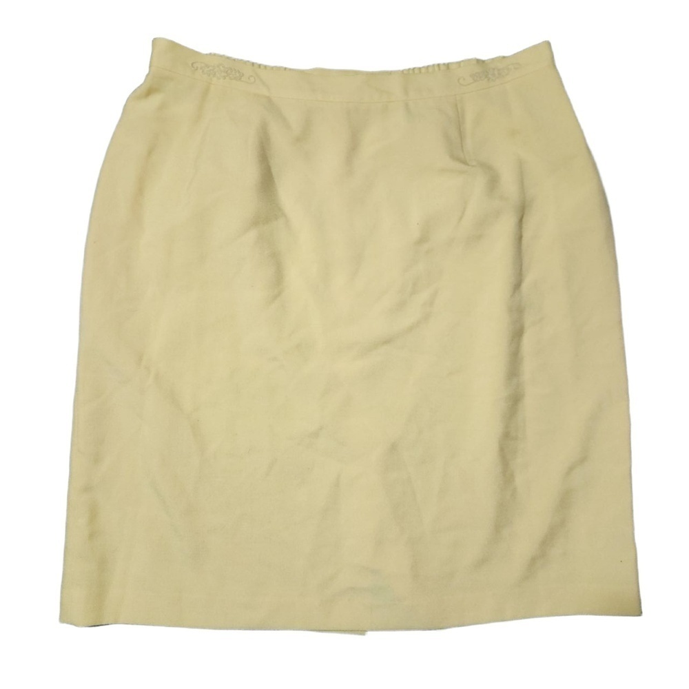 Le Suit Womens Beige Straight Knee Length Skirt Size 3X 22/24